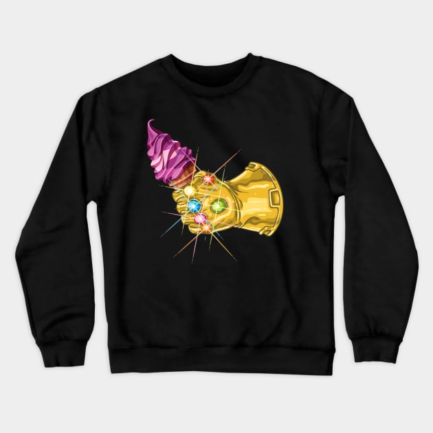 Infinity Cones Ice Cream Thor Love And Thunder Gorr The God Butcher Asgard Valkyrie Valhalla Jane Foster Zeus Son Of Odin Loki Crewneck Sweatshirt by ArtIzMuzikForTheEyez